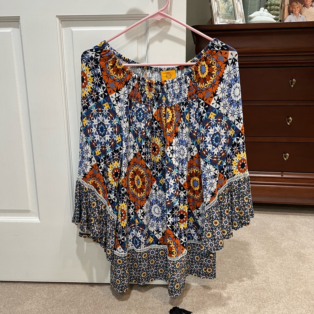 Colorful Bohemian Top